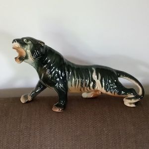 Vintage MCM Ceramic Tiger Figurine